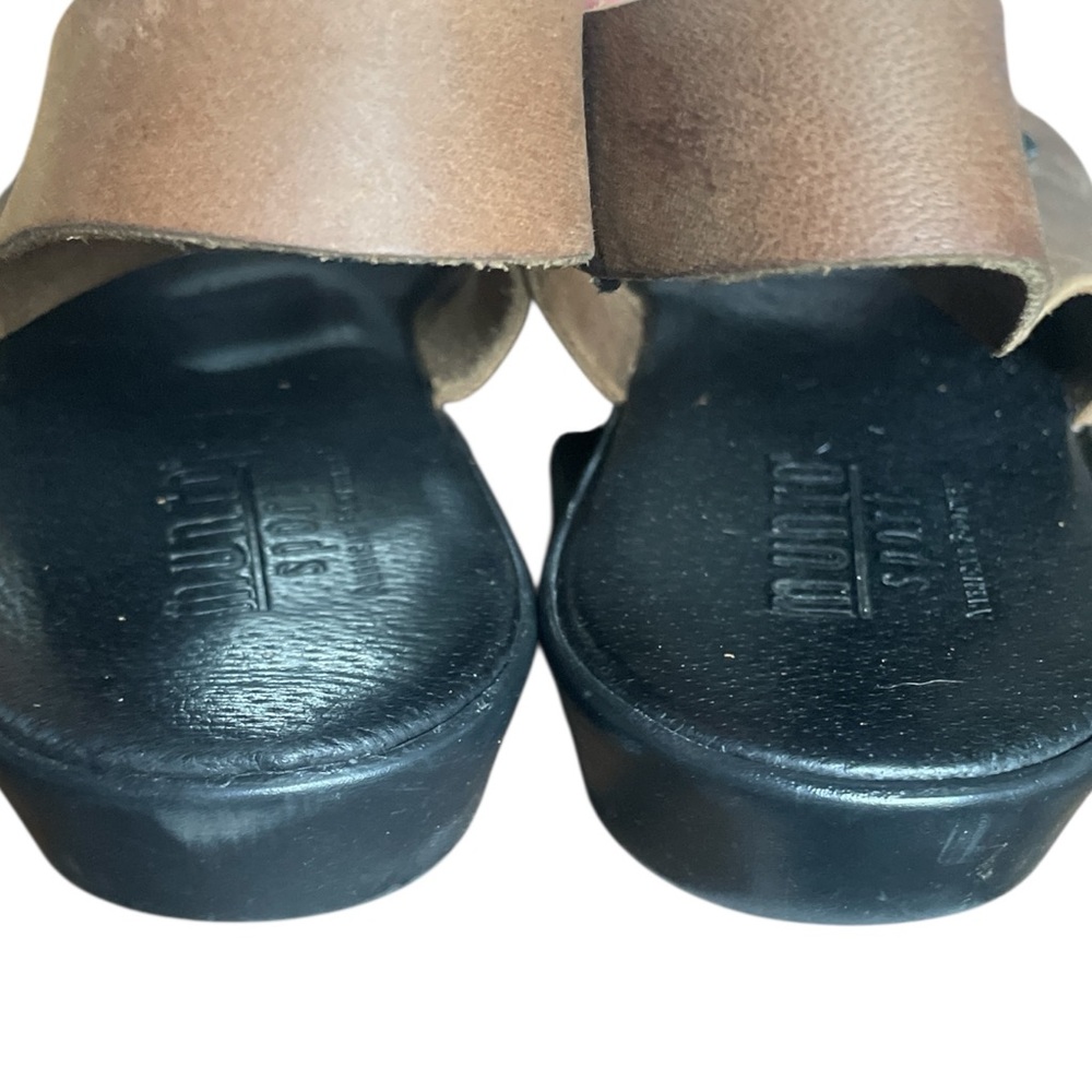 Munro Sport Brown Leather Sandals size 11 N - Picture 6 of 9